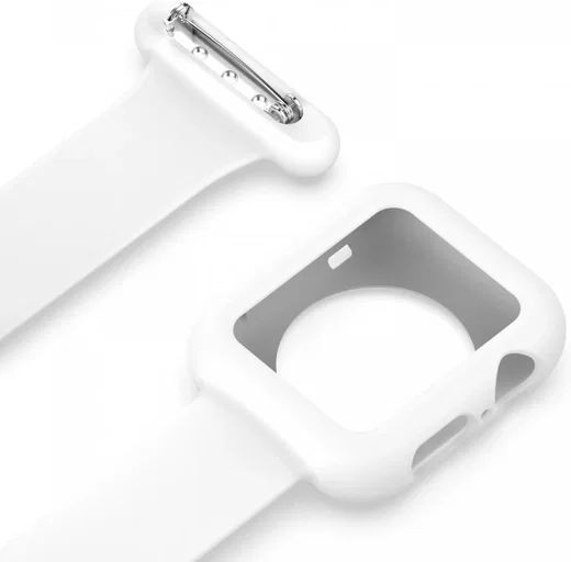 Apple Watch Verpleegkundige Bandje - 1-10/SE/Ultra - 49/46/45/44/42MM - Wit afbeelding 2
