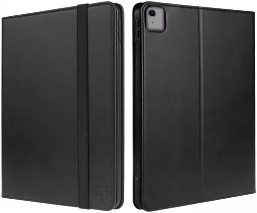 Rosso Element iPad Air 11 (2024/2025/2026) Hoes Zwart met Penhouder en Standaard afbeelding 2