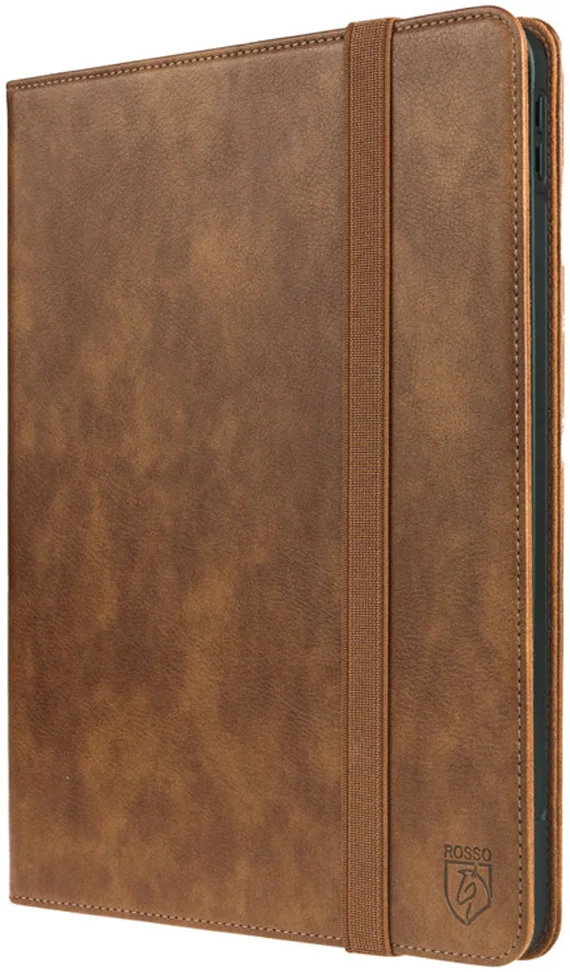 Rosso Element iPad Air 11 (2024/2025/2026) Hoes Bruin met Penhouder en Standaard afbeelding 9