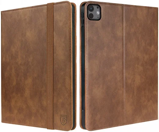 Rosso Element iPad Pro 13 (2024/2025) Hoes Book Case Bruin afbeelding 2