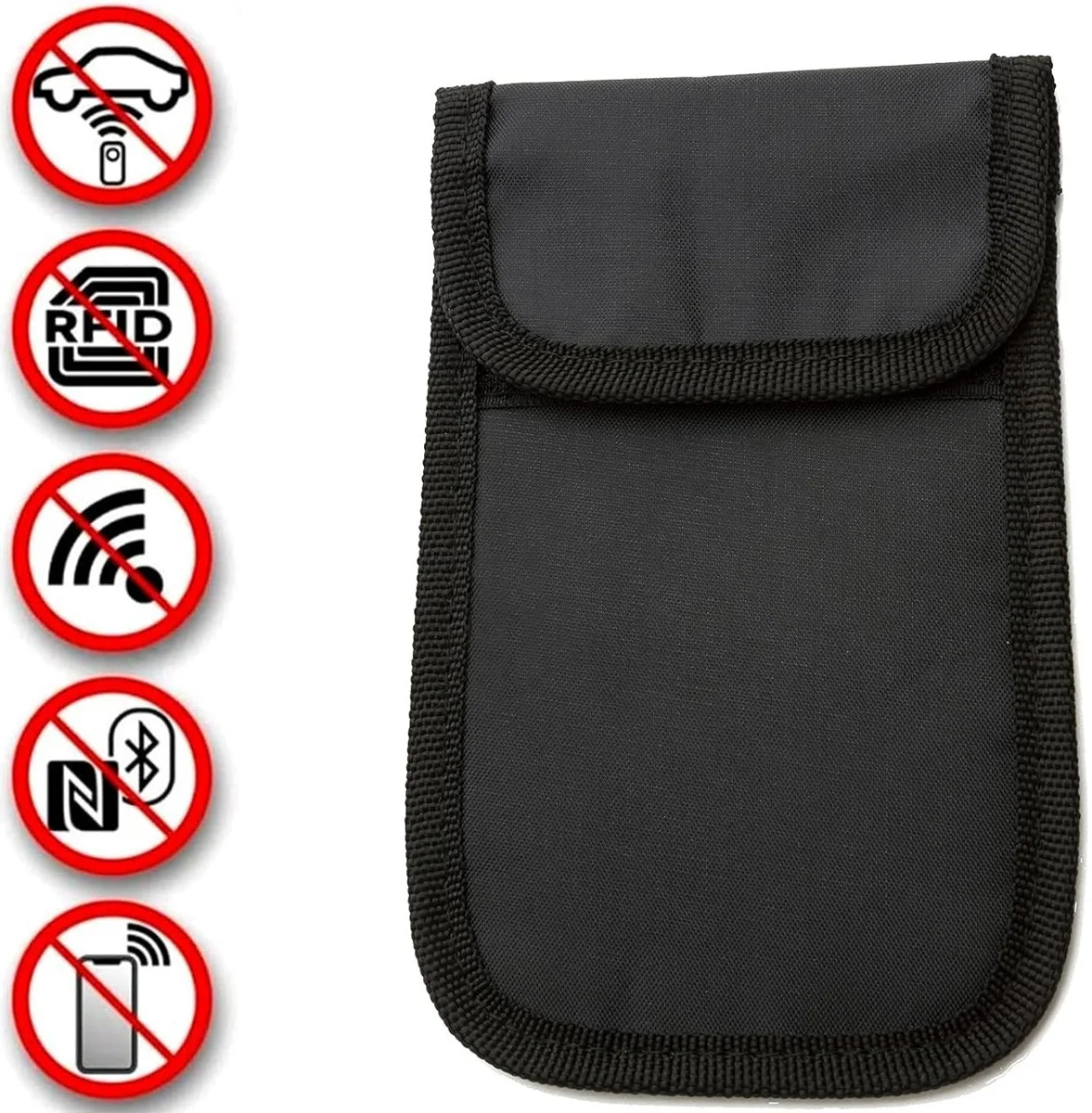 SBG Faraday Bag Universeel Signaal Blokkerende Telefoonzak RFID Zwart afbeelding 2