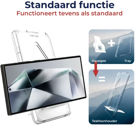 Rosso Samsung Galaxy S24 Ultra Privacy Glass met Installatietray afbeelding 3