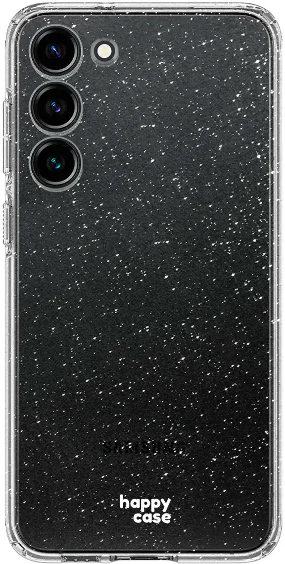 HappyCase Samsung Galaxy S24 Hoesje Flexibel TPU Glitter Print afbeelding 1