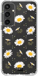HappyCase Samsung Galaxy S23 FE Hoesje Flexibel TPU Bloemen Print afbeelding