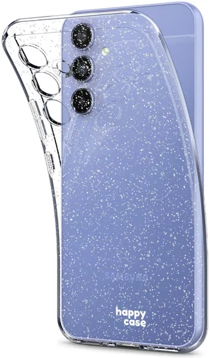 HappyCase Samsung Galaxy S23 FE Hoesje Flexibel TPU Glitter Print afbeelding 5