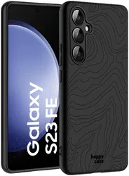 HappyCase Samsung Galaxy S23 FE Hoesje Flexibel TPU Fine Lines Print afbeelding