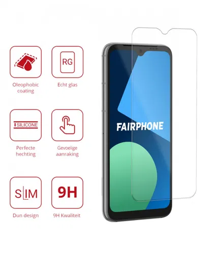 Rosso FairPhone 4 9H Tempered Glass Screen Protector afbeelding 2