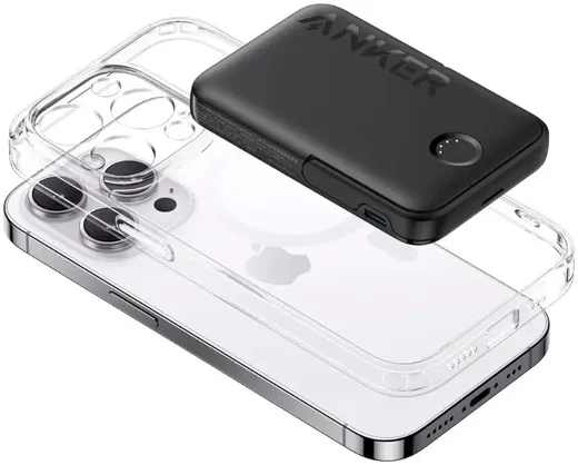 Anker 322 MagGo (7.5W) 5.000 mAh MagSafe Powerbank met Standaard Zwart afbeelding 7