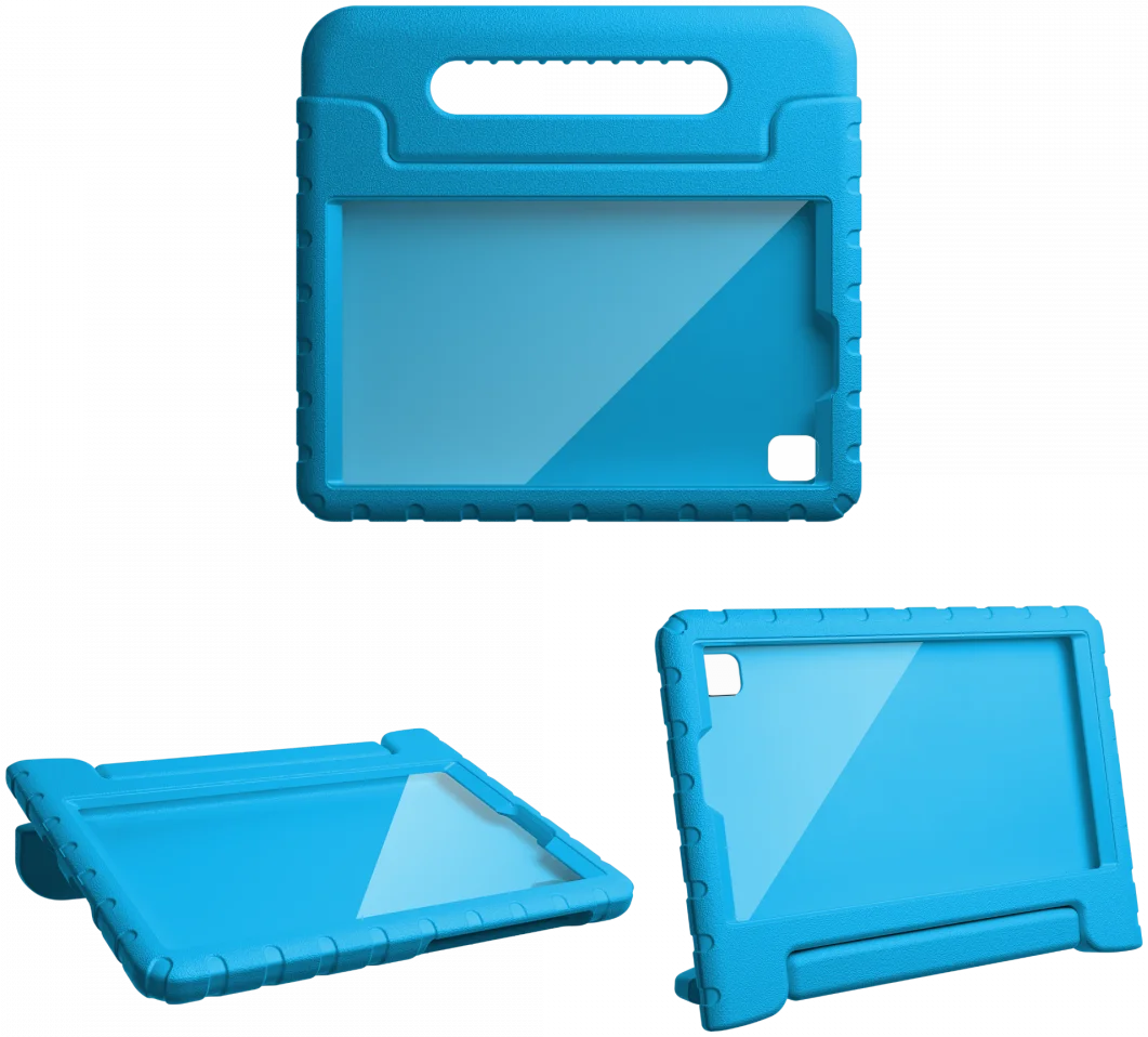 HappyCase Candy+ Samsung Tab A11 / Tab A9 Kinder Hoes met Screenprotector Blauw afbeelding 11
