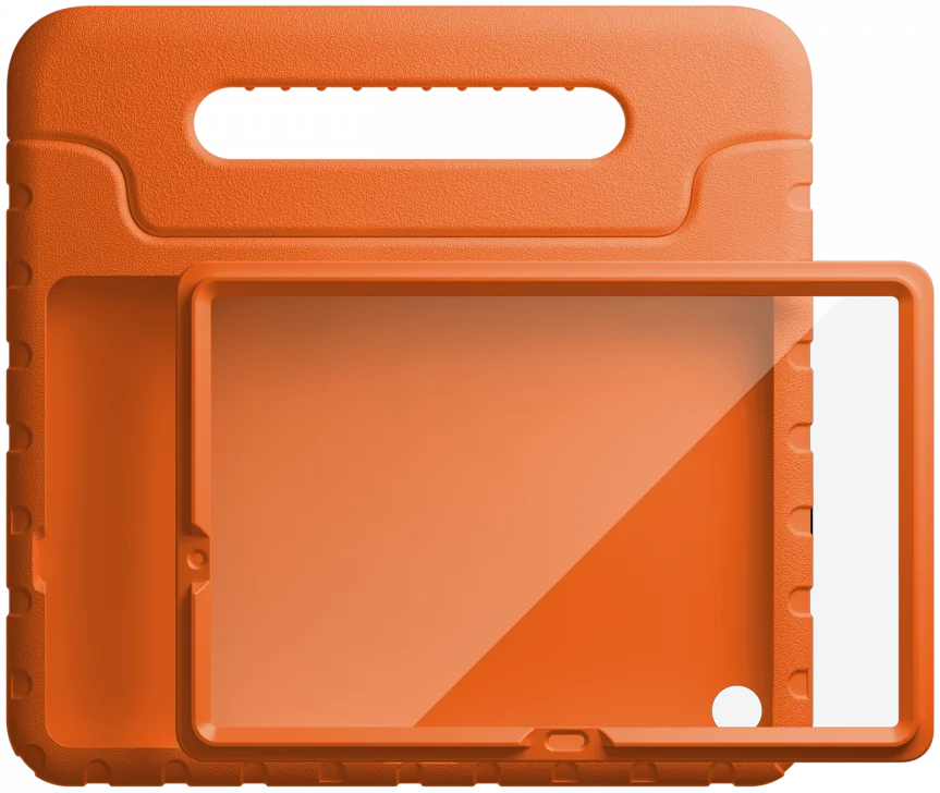 HappyCase Candy+ Samsung Tab A11 / Tab A9 Kinder Hoes met Screenprotector Oranje afbeelding 9