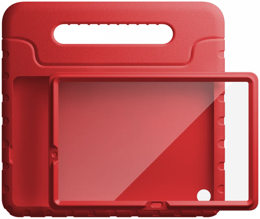 HappyCase Candy+ Samsung Tab A11 / Tab A9 Kinder Hoes met Screenprotector Rood afbeelding 9
