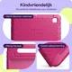 HappyCase Candy+ Samsung Tab A11 / Tab A9 Kinder Hoes met Screenprotector Roze afbeelding 2