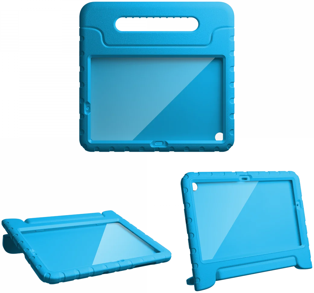 HappyCase Candy+ Tab A11+/A9+ Kinder Hoes met Screenprotector Blauw afbeelding 11