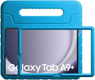 HappyCase Candy+ Tab A11+/A9+ Kinder Hoes met Screenprotector Blauw