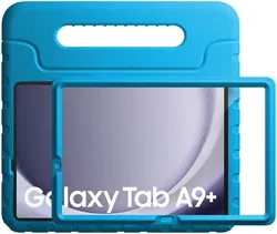 HappyCase Candy+ Tab A11+/A9+ Kinder Hoes met Screenprotector Blauw afbeelding