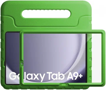 HappyCase Candy+ Tab A11+/A9+ Kinder Hoes met Screenprotector Groen