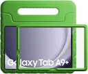 HappyCase Candy+ Tab A11+/A9+ Kinder Hoes met Screenprotector Groen