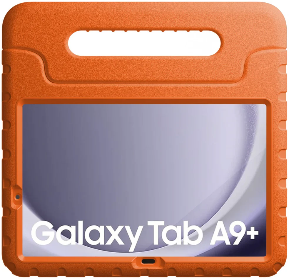 HappyCase Candy+ Tab A11+/A9+ Kinder Hoes met Screenprotector Oranje afbeelding 12
