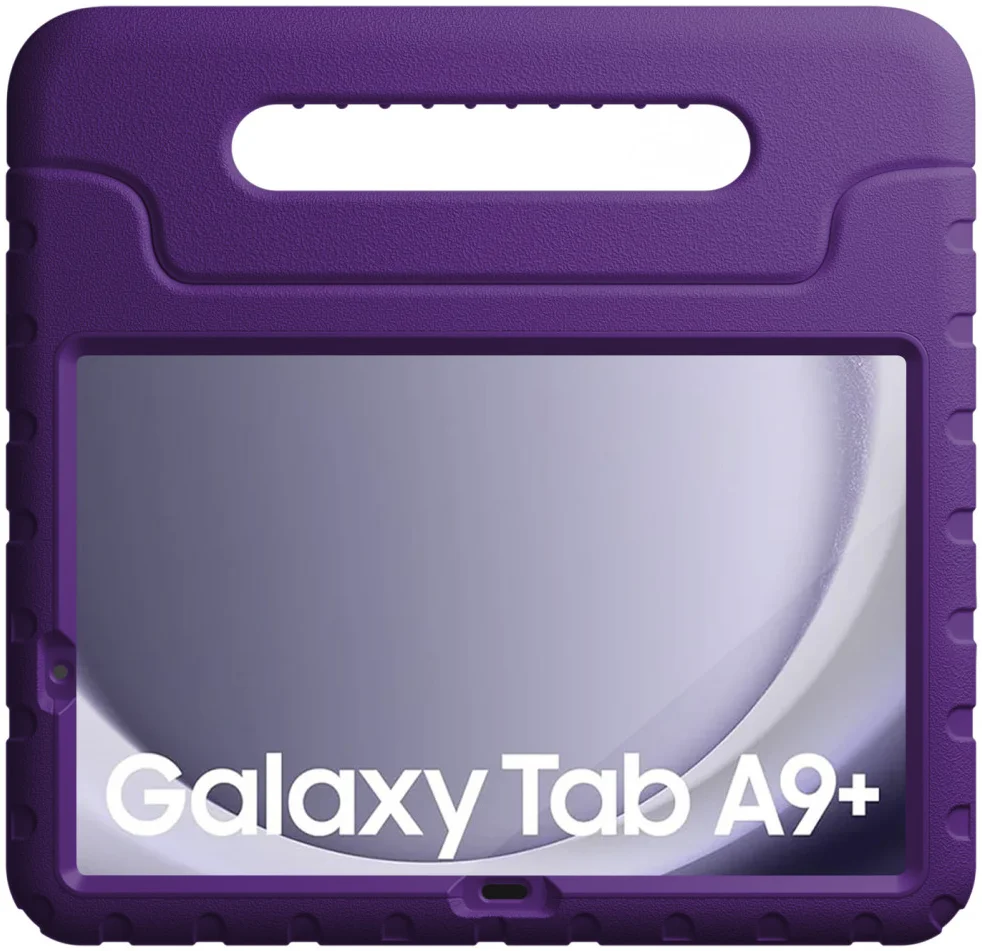 HappyCase Candy+ Tab A11+/A9+ Kinder Hoes met Screenprotector Paars afbeelding 12