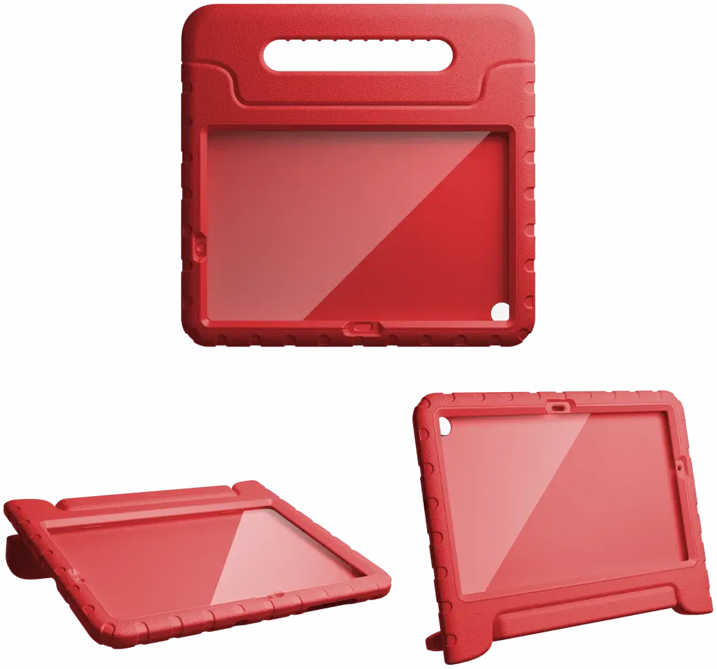 HappyCase Candy+ Samsung Tab A11 /Tab A9 Kinder Hoes met Screenprotector Rood afbeelding 11