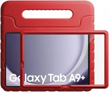 HappyCase Candy+ Samsung Tab A11 /Tab A9 Kinder Hoes met Screenprotector Rood
