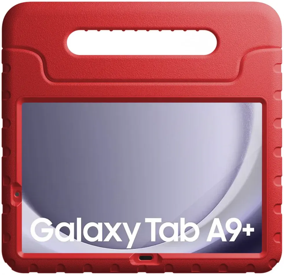 HappyCase Candy+ Samsung Tab A11 /Tab A9 Kinder Hoes met Screenprotector Rood afbeelding 12