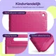 HappyCase Candy+ Tab A11+/A9+ Kinder Hoes met Screenprotector Roze afbeelding 2