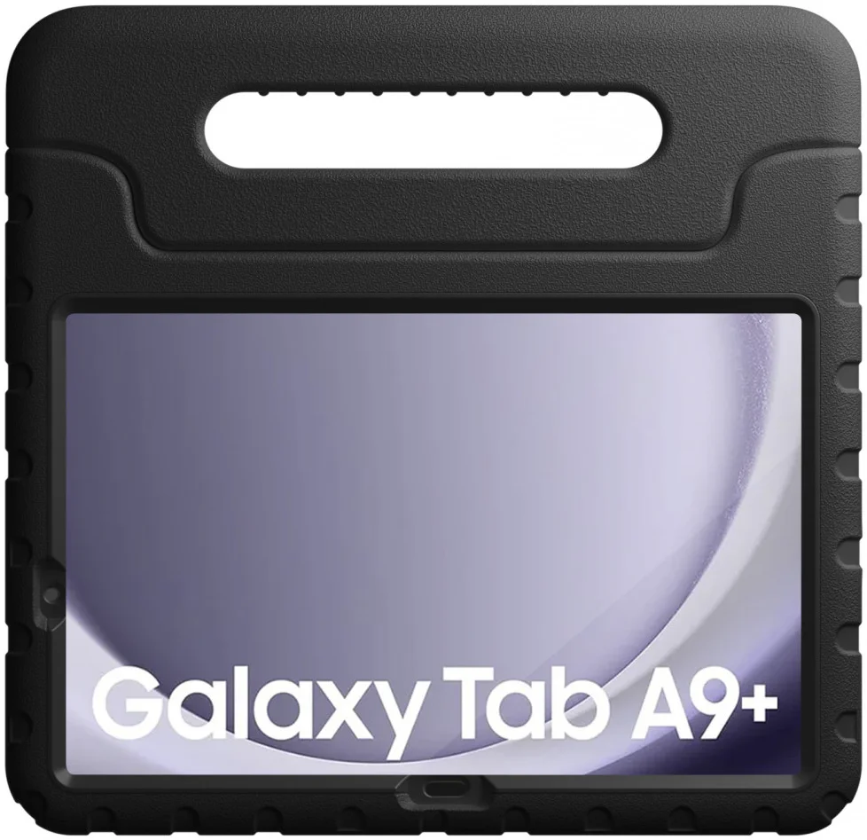HappyCase Candy+ Tab A11+/A9+ Kinder Hoes met Screenprotector Zwart afbeelding 12