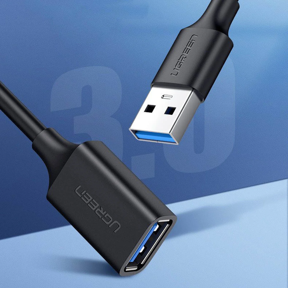 UGREEN USB-A Male naar USB-A Female Verleng Kabel 0.5m afbeelding 3