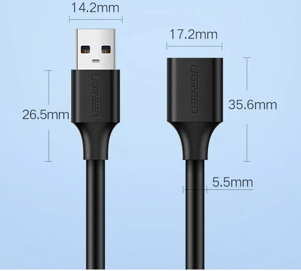 UGREEN USB-A Male naar USB-A Female Verleng Kabel 1.5m afbeelding 17
