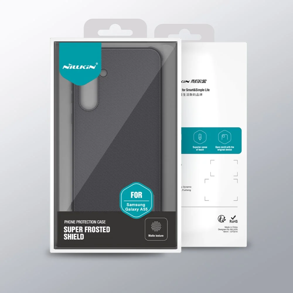 Nillkin Super Frosted Shield Samsung A55 Hoesje Back Cover Blauw afbeelding 9