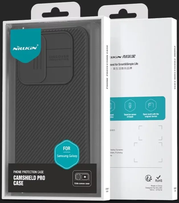 Nillkin CamShield Samsung A55 Hoesje Camera Slider Back Cover Zwart afbeelding 13
