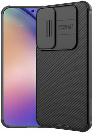 Nillkin CamShield Samsung A55 Hoesje Camera Slider Back Cover Zwart afbeelding 1