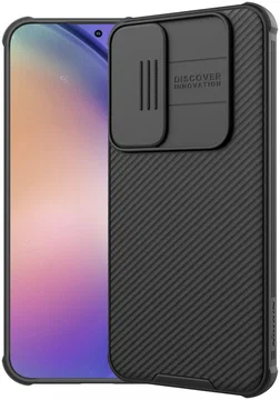 Nillkin CamShield Samsung A55 Hoesje Camera Slider Back Cover Zwart