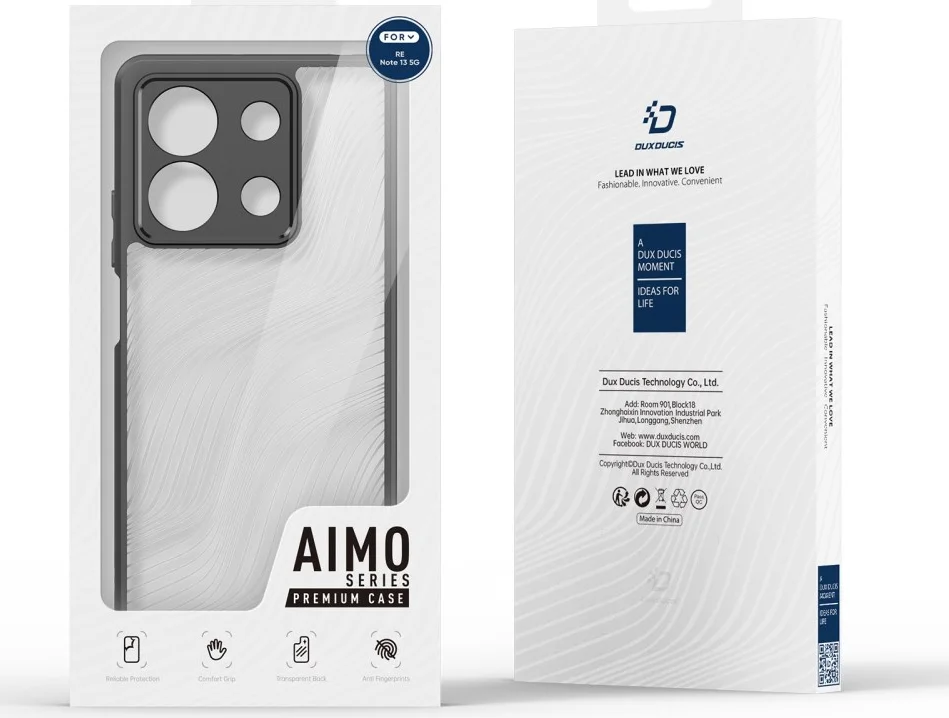 Dux Ducis Aimo Xiaomi Redmi Note 13 5G Hoesje Back Cover Zwart afbeelding 10
