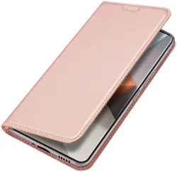 Dux Ducis Skin Pro Xiaomi Redmi Note 13 Pro Plus Hoesje Wallet Roze afbeelding