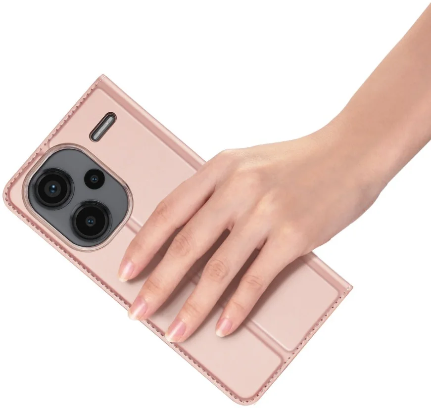 Dux Ducis Skin Pro Xiaomi Redmi Note 13 Pro Plus Hoesje Wallet Roze afbeelding 9