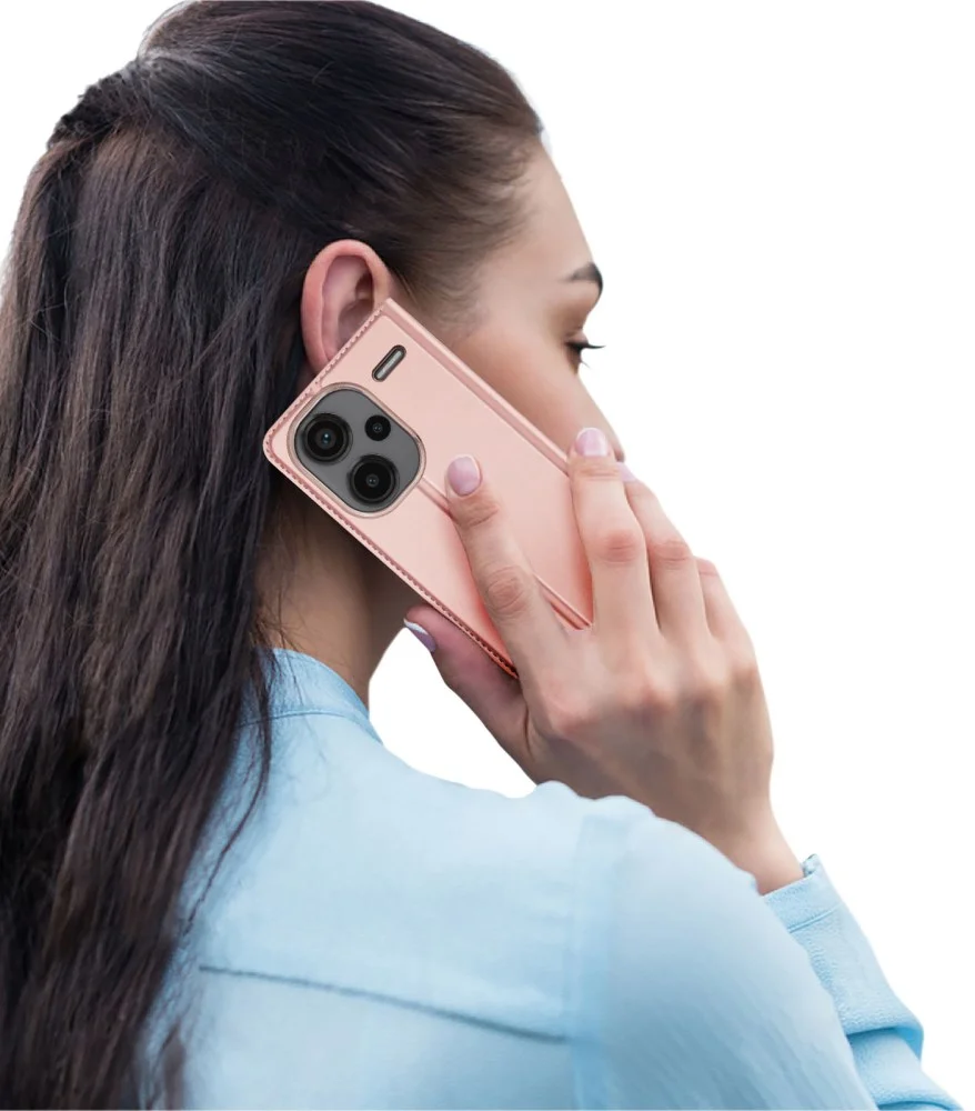 Dux Ducis Skin Pro Xiaomi Redmi Note 13 Pro Plus Hoesje Wallet Roze afbeelding 10