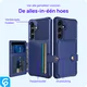 Samsung Galaxy S24 3 in 1 Back Cover Portemonnee Hoesje Blauw afbeelding 8