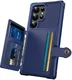 Samsung Galaxy S24 Ultra 3 in 1 Back Cover Portemonnee Hoesje Blauw afbeelding 2