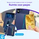 Samsung Galaxy S24 Ultra 3 in 1 Back Cover Portemonnee Hoesje Blauw afbeelding 3