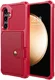 Samsung Galaxy S24 Plus 3 in 1 Back Cover Portemonnee Hoesje Rood afbeelding 9