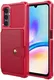 Samsung Galaxy A05s 3 in 1 Back Cover Portemonnee Hoesje Rood afbeelding 2