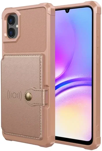 Samsung Galaxy A05 3 in 1 Back Cover Portemonnee Hoesje Roze afbeelding 3