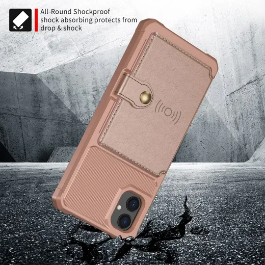 Samsung Galaxy A05 3 in 1 Back Cover Portemonnee Hoesje Roze afbeelding 9
