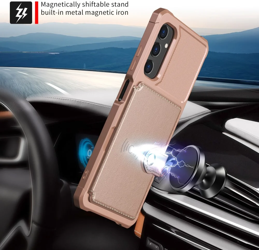 Samsung Galaxy A05s 3 in 1 Back Cover Portemonnee Hoesje Roze afbeelding 4