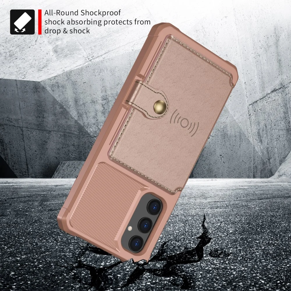 Samsung Galaxy A05s 3 in 1 Back Cover Portemonnee Hoesje Roze afbeelding 5