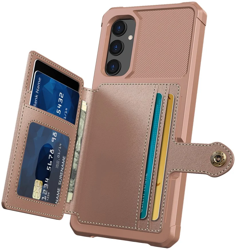 Samsung Galaxy A05s 3 in 1 Back Cover Portemonnee Hoesje Roze afbeelding 7