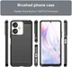 Xiaomi Redmi 13 4G / Poco M6 Hoesje Geborsteld TPU Flexibele Back Cover Zwart afbeelding 8