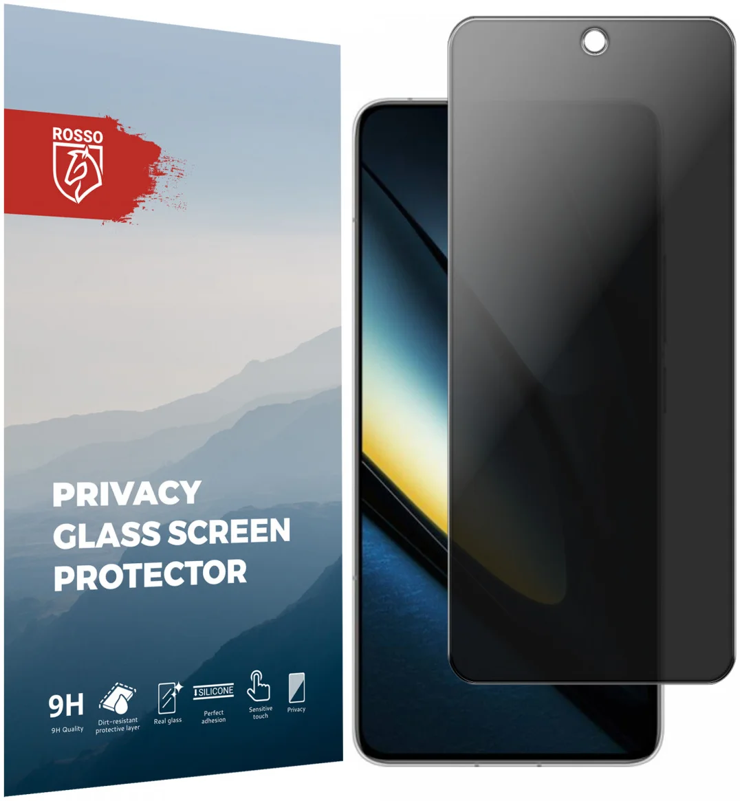 Rosso Xiaomi Poco F6 Pro 9H Tempered Glass Screen Protector Privacy afbeelding 1